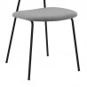Armen Living Lucy Gray Velvet and Metal Dining Room Chairs - Set of 2 07