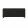 Armen Living Legend Black Glaze Ash Veneer 6 Drawer Dresser with Metal Legs Front - Armen Living Legend Black Glaze Ash Veneer 6 Drawer Dresser with Metal Legs Front