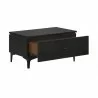 Armen Living Legend Black Glaze Ash Veneer 1 Drawer Nightstand with Metal Legs 04 - Armen Living Legend Black Glaze Ash Veneer 1 Drawer Nightstand with Metal Legs 04