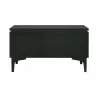 Armen Living Legend Black Glaze Ash Veneer 1 Drawer Nightstand with Metal Legs 03 - Armen Living Legend Black Glaze Ash Veneer 1 Drawer Nightstand with Metal Legs 03