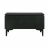 Armen Living Legend Black Glaze Ash Veneer 1 Drawer Nightstand with Metal Legs 02 - Armen Living Legend Black Glaze Ash Veneer 1 Drawer Nightstand with Metal Legs 02