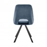 Armen Living Lexi Dining Room Accent Chair In Velvet And Black Finish - Set of 2 05