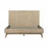 Armen Living Baly Acacia Mid-Century Gray Sandblast Platform Bed In Gray Sandblast Summer 03