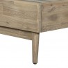 Armen Living Baly Acacia Mid-Century Gray Sandblast Platform Bed In Gray Sandblast Summer 04