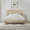Armen Living Baly Acacia Mid-Century Gray Sandblast Platform Bed In Gray Sandblast Summer - Armen Living Baly Acacia Mid-Century Gray Sandblast Platform Bed In Gray Sandblast Summer
