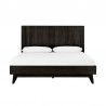 Baly Acacia Mid-Century Platform King Bed in Brushed Brown/Gray 004