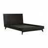 Baly Acacia Mid-Century Platform King Bed in Brushed Brown/Gray 002 - Baly Acacia Mid-Century Platform King Bed in Brushed Brown/Gray 002
