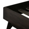 Baly Acacia Mid-Century Platform King Bed in Brushed Brown/Gray 005