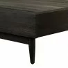 Baly Acacia Mid-Century Platform King Bed in Brushed Brown/Gray 006 - Baly Acacia Mid-Century Platform King Bed in Brushed Brown/Gray 006