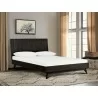 Baly Acacia Mid-Century Platform King Bed in Brushed Brown/Gray - Baly Acacia Mid-Century Platform King Bed in Brushed Brown/Gray