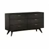 Loft Acacia Mid-Century 6 Drawer Dresser  - Loft Acacia Mid-Century 6 Drawer Dresser 