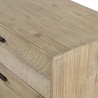 Armen Living Baly Acacia Mid-Century Gray 6 Drawer Dresser Top View