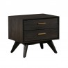 Baly Acacia Mid-Century 2 Drawer Night stand 03