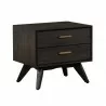Baly Acacia Mid-Century 2 Drawer Night stand 03 - Baly Acacia Mid-Century 2 Drawer Night stand 03