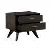 Baly Acacia Mid-Century 2 Drawer Night stand 04