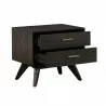 Baly Acacia Mid-Century 2 Drawer Night stand 04 - Baly Acacia Mid-Century 2 Drawer Night stand 04