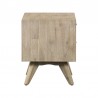 Baly Acacia Mid-Century Gray 2 Drawer Night stand 06