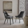 Armen Living Lileth Charcoal / River Upholstered Dining Chair - Set of 2 01