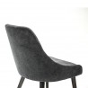 Lileth Charcoal Upholstered Dining Chair - Back Angle