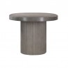 Armen Living Wave Oval Dining Table In Grey Concrete In Gray 06