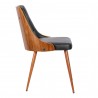 Armen Living Lily Mid-Century Dining Chair In Walnut Finish And Faux Leather 02