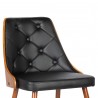 Armen Living Lily Mid-Century Dining Chair In Walnut Finish And Faux Leather 03