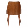 Armen Living Lily Mid-Century Dining Chair In Walnut Finish And Faux Leather 05 011