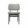 Armen Living Lima Gray Upholstered Wood Dining Chairs In Black Finish - Set of 2 03 - Armen Living Lima Gray Upholstered Wood Dining Chairs In Black Finish - Set of 2 03