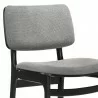 Armen Living Lima Gray Upholstered Wood Dining Chairs In Black Finish - Set of 20 6 - Armen Living Lima Gray Upholstered Wood Dining Chairs In Black Finish - Set of 20 6