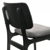 Armen Living Lima Gray Upholstered Wood Dining Chairs In Black Finish - Set of 2 05