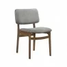 Armen Living Lima Gray Upholstered Wood Dining Chairs In Walnut Finish - Set of 2 02 - Armen Living Lima Gray Upholstered Wood Dining Chairs In Walnut Finish - Set of 2 02