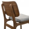 Armen Living Lima Gray Upholstered Wood Dining Chairs In Walnut Finish - Set of 2 06