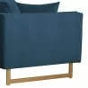Lenox Blue Velvet Modern Sofa with Brass Legs 3 - Lenox Blue Velvet Modern Sofa with Brass Legs 3