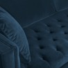 Lenox Blue Velvet Modern Sofa with Brass Legs 5
