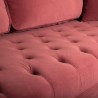 Lenox Pink Velvet Modern Sofa with Brass Legs 4