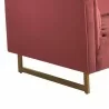 Lenox Pink Velvet Modern Sofa with Brass Legs 5 - Lenox Pink Velvet Modern Sofa with Brass Legs 5