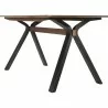 Armen Living Laredo 63" Mid-Century Modern Walnut Wood Dining Table With Black Legs 04 - Armen Living Laredo 63" Mid-Century Modern Walnut Wood Dining Table With Black Legs 04