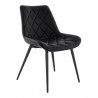 Loralie Black Faux Leather and Black Metal Dining Chairs - Set of 2 02