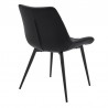 Loralie Black Faux Leather and Black Metal Dining Chairs - Set of 2 04