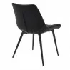 Loralie Black Faux Leather and Black Metal Dining Chairs - Set of 2 04 - Loralie Black Faux Leather and Black Metal Dining Chairs - Set of 2 04