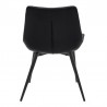 Loralie Black Faux Leather and Black Metal Dining Chairs - Set of 2 06
