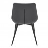 Loralie Gray Faux Leather and Black Metal Dining Chairs - Set of 2 03