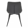 Loralie Gray Faux Leather and Black Metal Dining Chairs - Set of 2 03 - Loralie Gray Faux Leather and Black Metal Dining Chairs - Set of 2 03