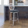 Armen Living Lotus Contemporary 26" Counter Height Barstool 