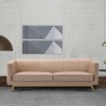 Armen Living Liv Modern Beige Velvet Sofa