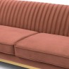 Armen Living Liv Modern Blush Velvet Sofa Mid