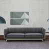 Armen Living Liv Modern Gray Velvet Sofa