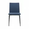 Lyon Blue Fabric and Metal Dining Room Chairs - Set of 2 02 - Lyon Blue Fabric and Metal Dining Room Chairs - Set of 2 02