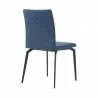 Lyon Blue Fabric and Metal Dining Room Chairs - Set of 2 03 - Lyon Blue Fabric and Metal Dining Room Chairs - Set of 2 03