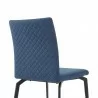 Lyon Blue Fabric and Metal Dining Room Chairs - Set of 2 07 - Lyon Blue Fabric and Metal Dining Room Chairs - Set of 2 07